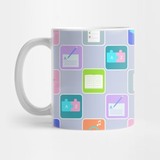 Foreign language pattern Mug